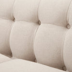 Jack 84' Modern Tuxedo Tufted Sofa, Sky Neutral Beige Polyester