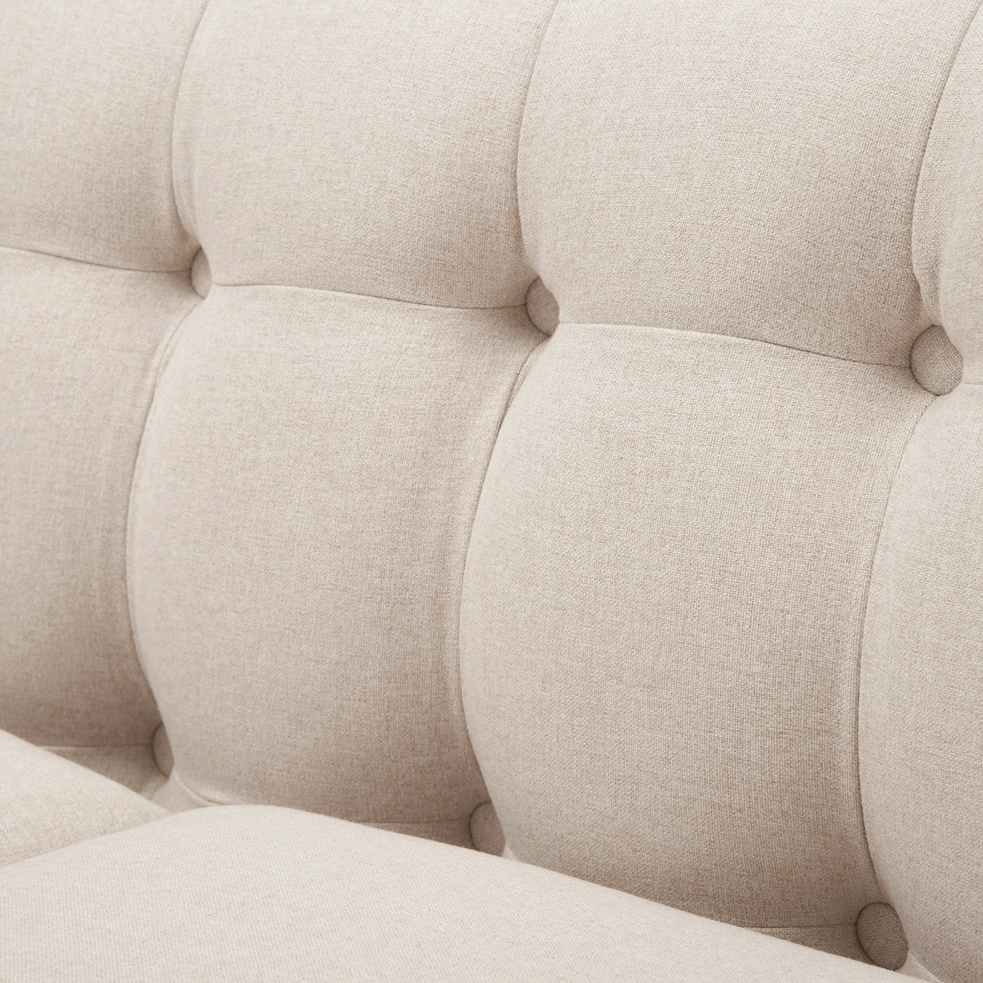 Jack 84' Modern Tuxedo Tufted Sofa, Sky Neutral Beige Polyester