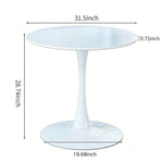 Mid-Century Tulip Table With Round Top and Pedestal Base
