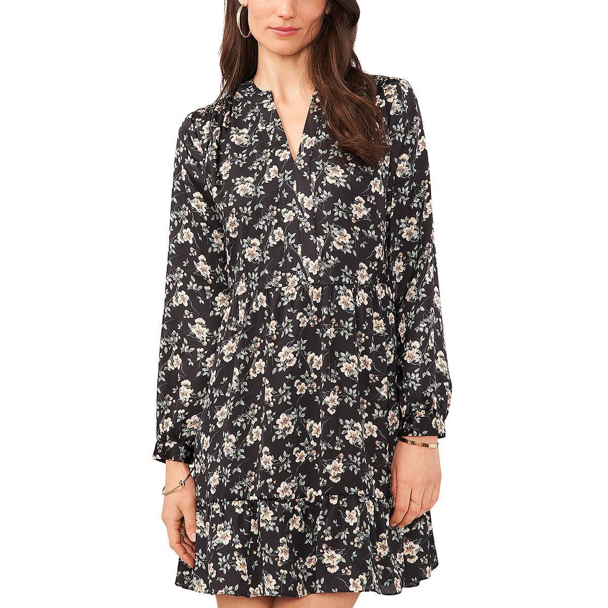 Vince Camuto Long Sleeved Dress Black