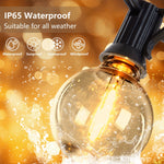 197FT LED Outdoor String Lights with 100 Shatterproof Bulbs