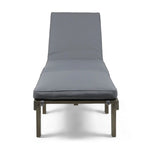 Ariana Wood Chaise Lounge with Cushion