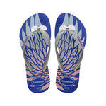 Havaianas Girls Slim Glitter II Sandals Marine Blue Size 34 Big Kid