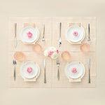 Tonal Striped Disposable Napkin Beige Set of 50 Pieces