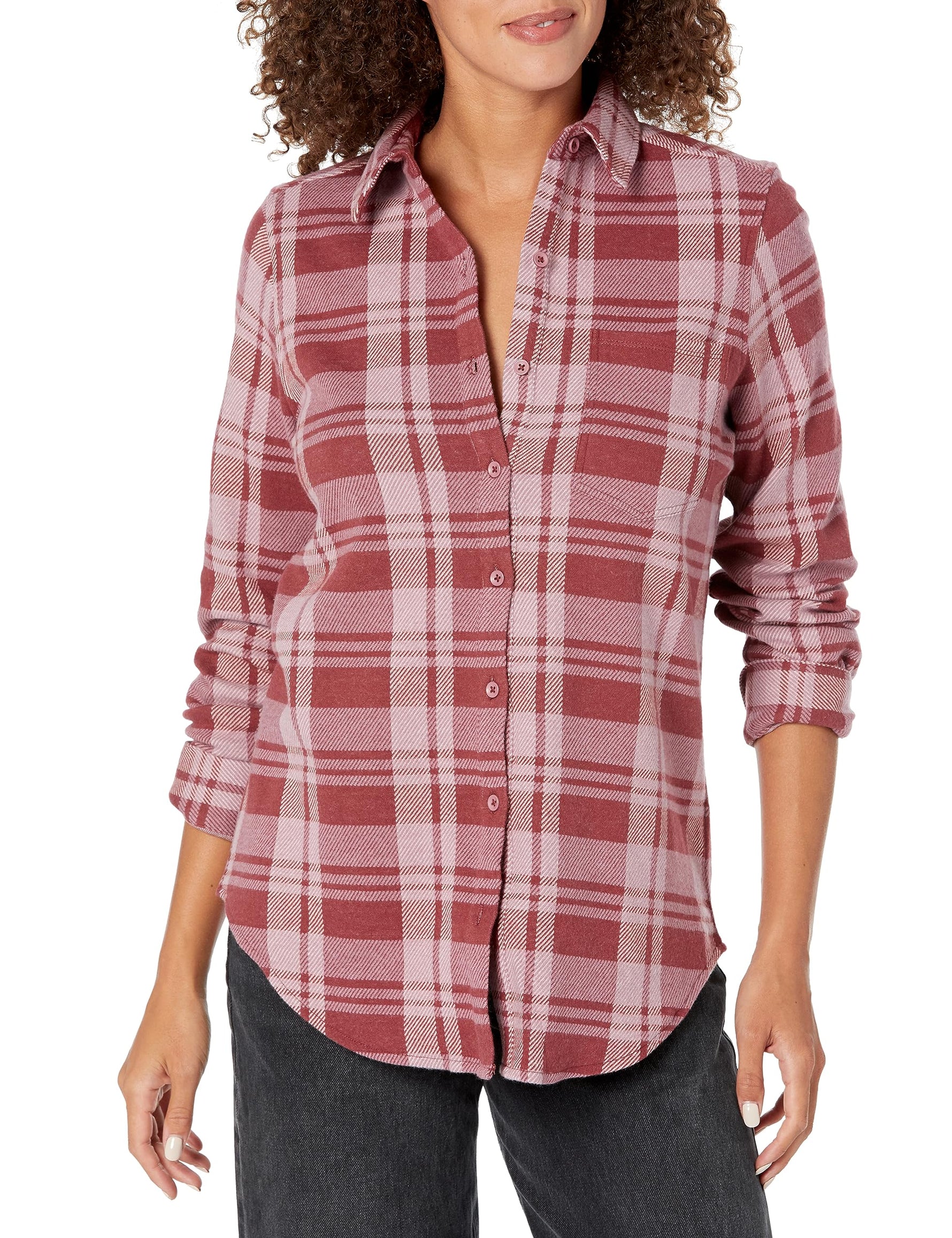 Women's Fairbanks Supersoft Shirt - Brick Plaid