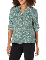 Women's Dylan Twill Shirt - Cilantro Floral