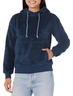 Women's Brie Sherpa Hoodie - Navy