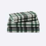 4 Pieces Queen 100% Cotton Flannel Printed Sheet Set Finton