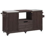 K&K 66.5' Outdoor Kitchen Island for Big Green Egg Grills