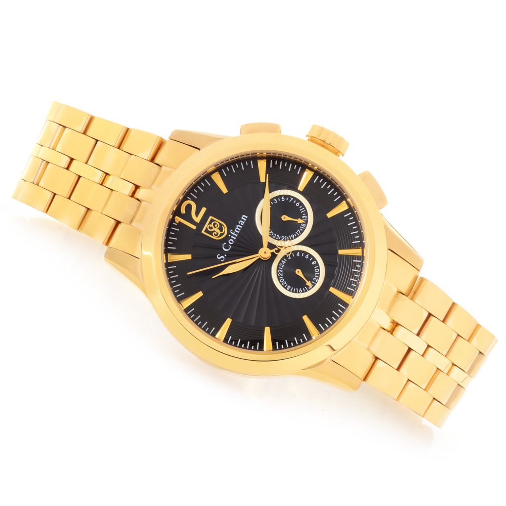 S. Coifman 43mm Quartz Multi Function Bracelet Watch