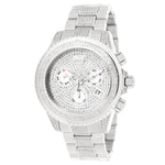 INVICTA 47MM GRAND DIVER QUARTZ CHRONO DIAMOND PAVE STAINLESS BRAC WATCH