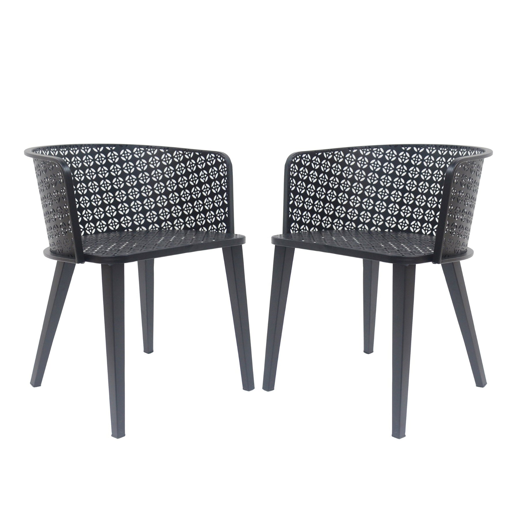 Milan Outdoor Dining Chair Set of 2