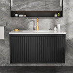 Wall Mounted Floating Bathroom Vanity With Sink and Drawers