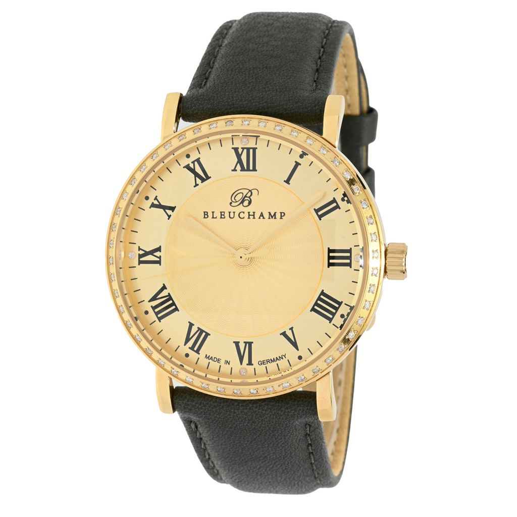 Bleuchamp Women's Roman LE Swiss Quartz 0.50ctw Diamond Watch