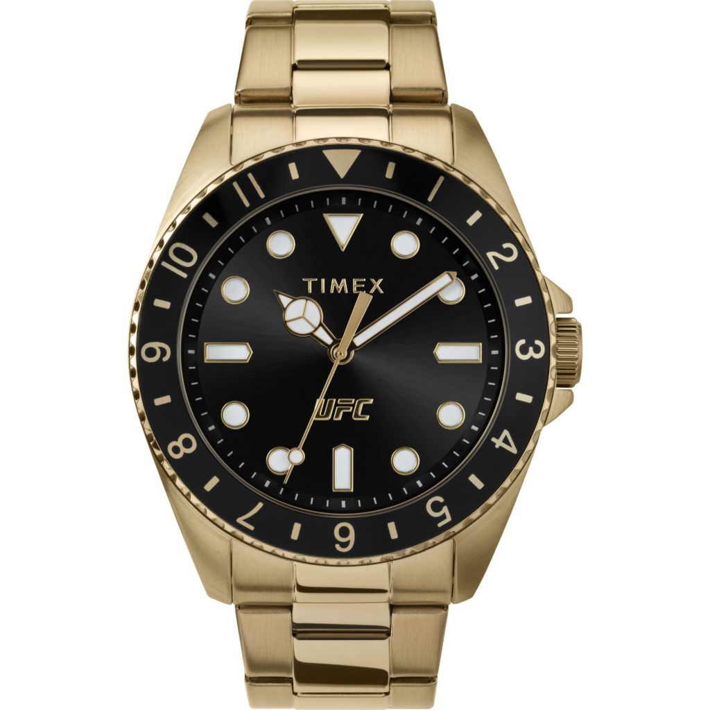 Timex 42mm UFC Debut Quartz Stainless Steel Bracelet Watch