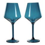 Saint Tropez Acrylic Stemmed Wine Glassware, Set of 2