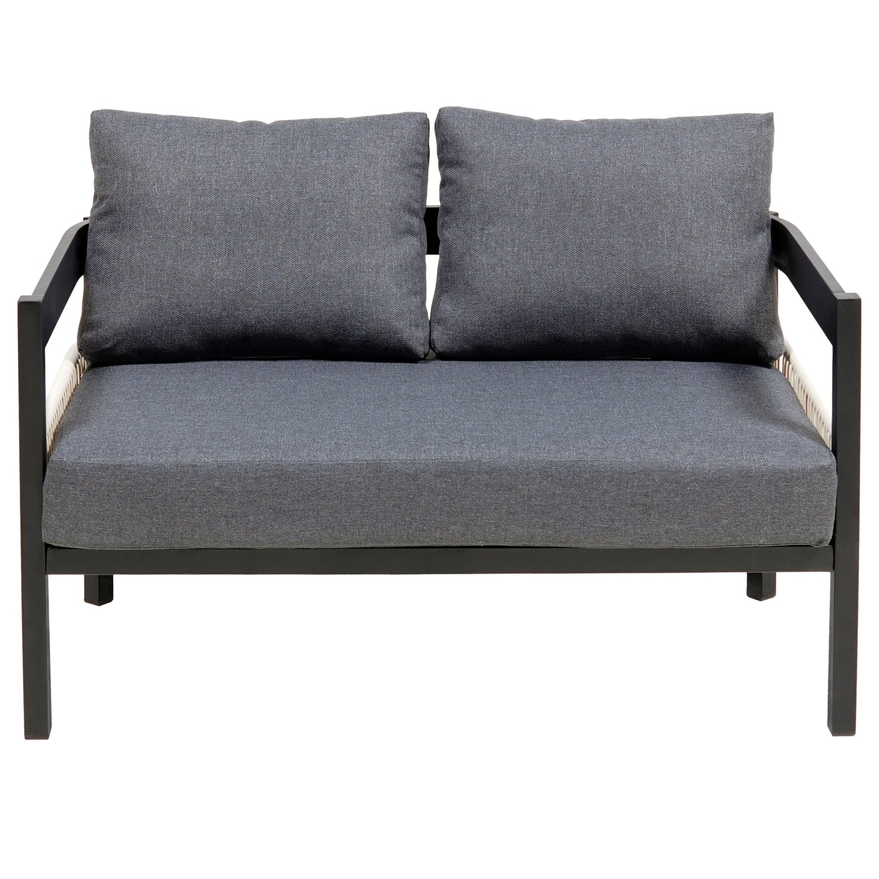 U_Style Multi-Person Outdoor Iron Sofa Set with Table