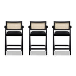 25.5" The Milano Ascensore™ Bar Stools — Set of Three