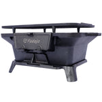 Oval Cast Iron Grill Outdoor Portable Charcoal Tabletop Skillet