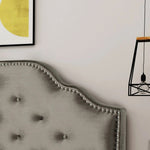 Luella Button Tufted Upholstered Headboard