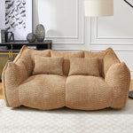 Comfortable Dual Beanbag Chair With High Resilience Foam Core For 2 People