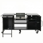 K&K 72.4' Large Grill Table for Big Green Egg