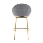 Celano Indoor Metal Upholstered Barstool Set of 2