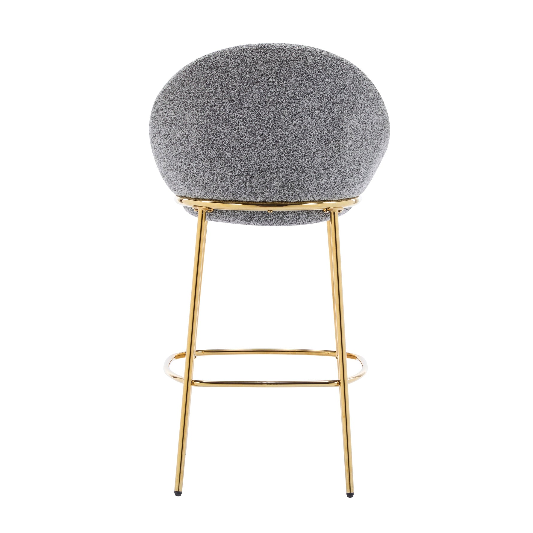 Celano Indoor Metal Upholstered Barstool Set of 2
