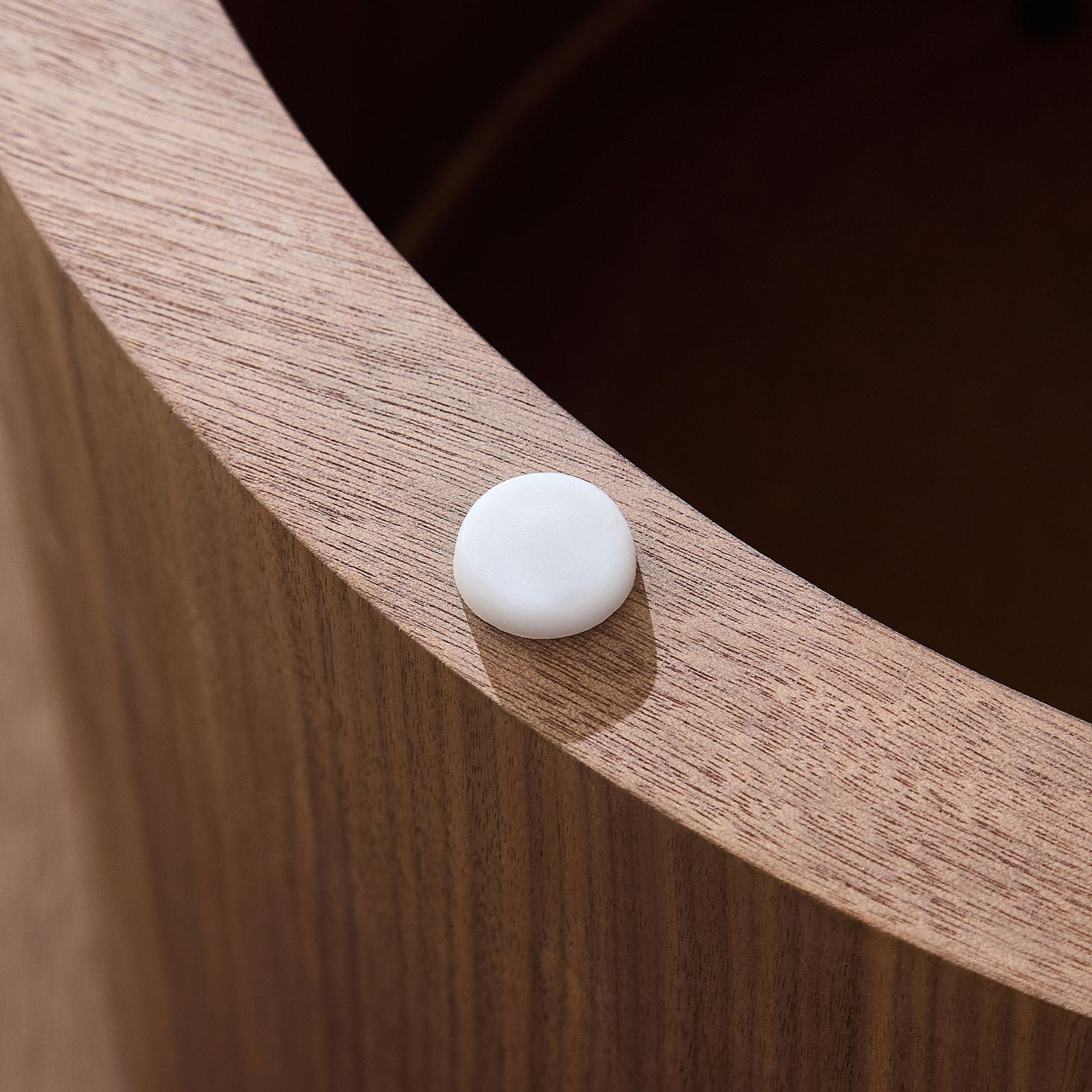 35.43 Inch Coffee Table with Sintered Stone Tabletop in Walnut