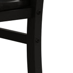 Rectangular Stretch Dining Table With 4 Chairs - Black / Gray