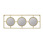3 Mirror Piece Wall Mirror in Rectangular Frame