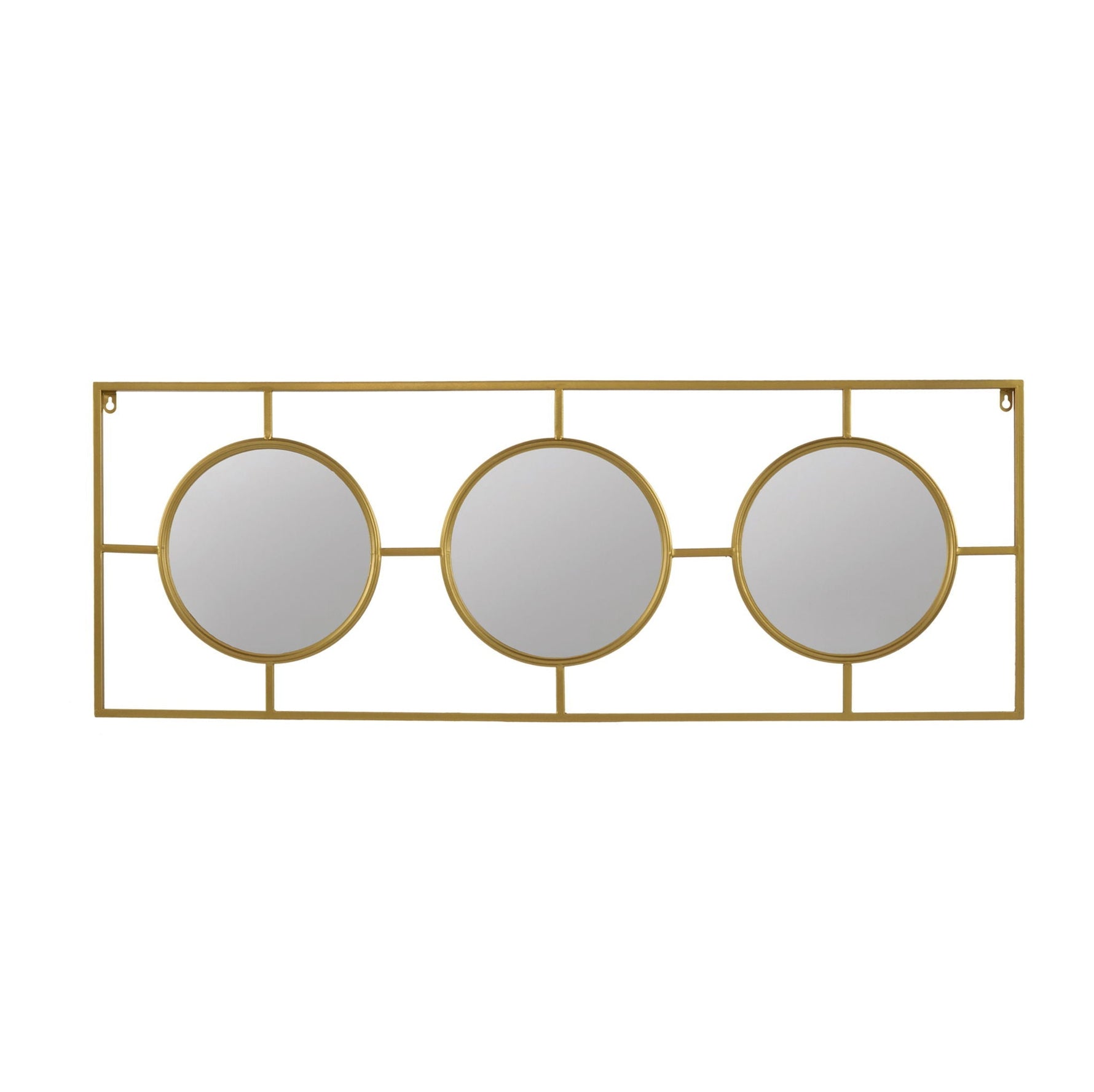 3 Mirror Piece Wall Mirror in Rectangular Frame
