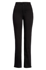 rag & bone Nina High Waist Bootcut Jeans in Black, Size 26