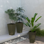 Outsunny 28" Tall Outdoor Planters, Set of 3