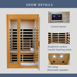 Hemlock Two-person far infrared roof embedded indoor sauna room