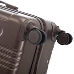 3 Piece ABS Spinner Wheel Luggage Set (Brown)
