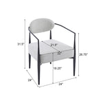 Modern Upholstered Accent Armchair With Pocket Spring Seat
