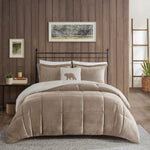 King Plush to Sherpa Down Alternative Comforter Set