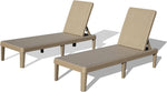Pool Lounge Chairs Set of 2 with Adjustable Backrest