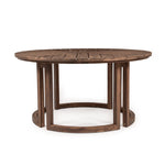 TREXM Patio Dining Table Set for 6 with Umbrella Hole