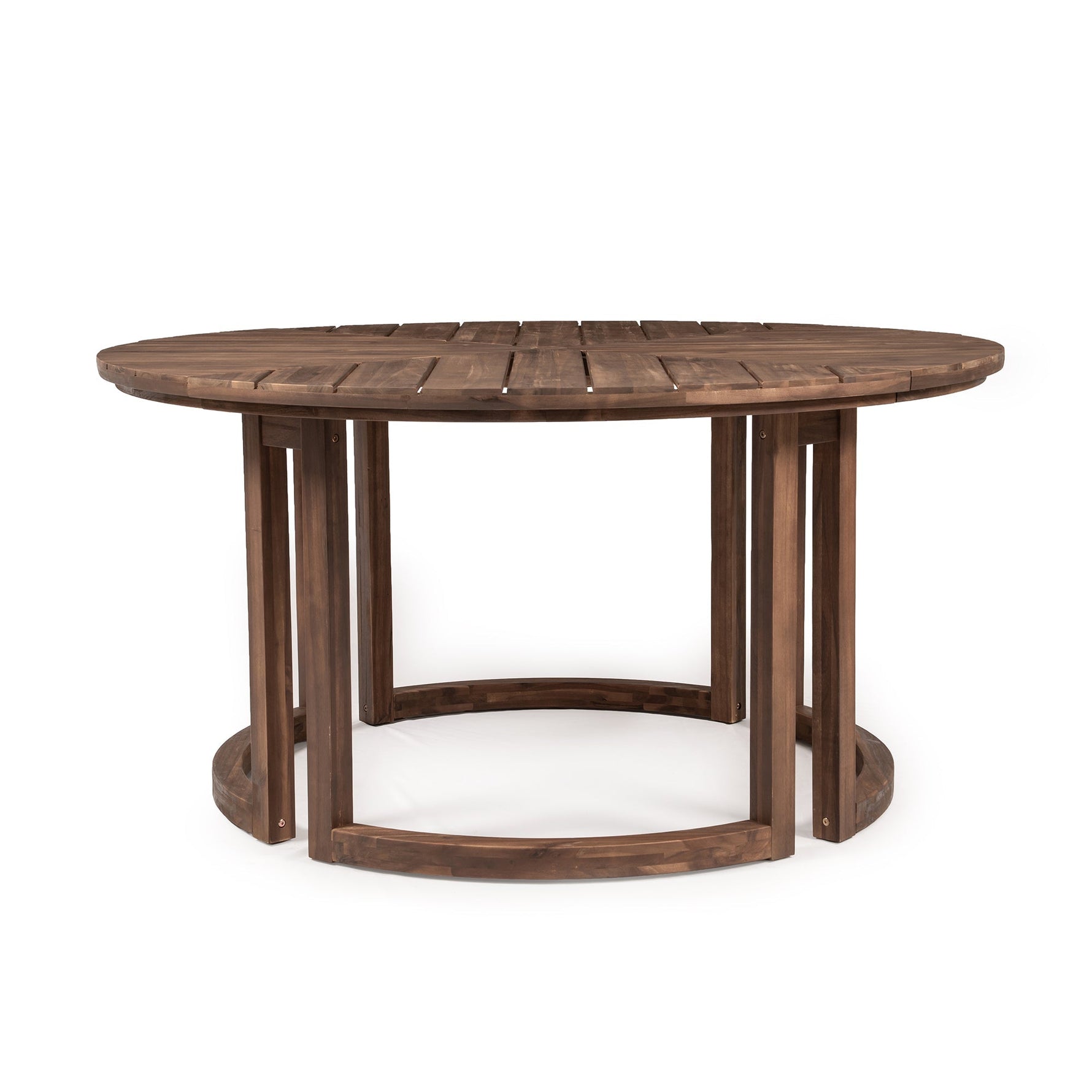 TREXM Patio Dining Table Set for 6 with Umbrella Hole
