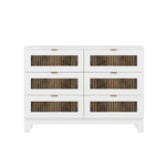 4-Pieces Bedroom Sets, Queen Size Farmhouse Platform Bed with Storage