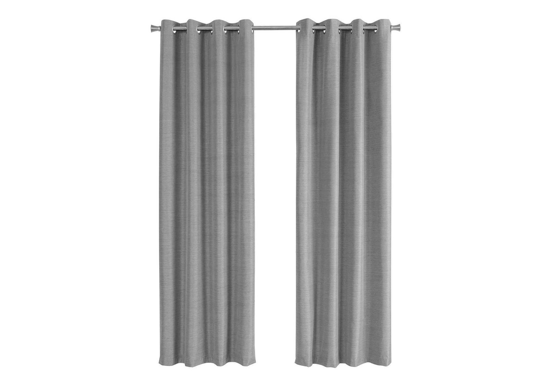 2 Pieces Set Room Darkening Curtain Panels with Grommet - Contemporary Style