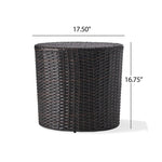 Barrel Side Table With Handcrafted Details