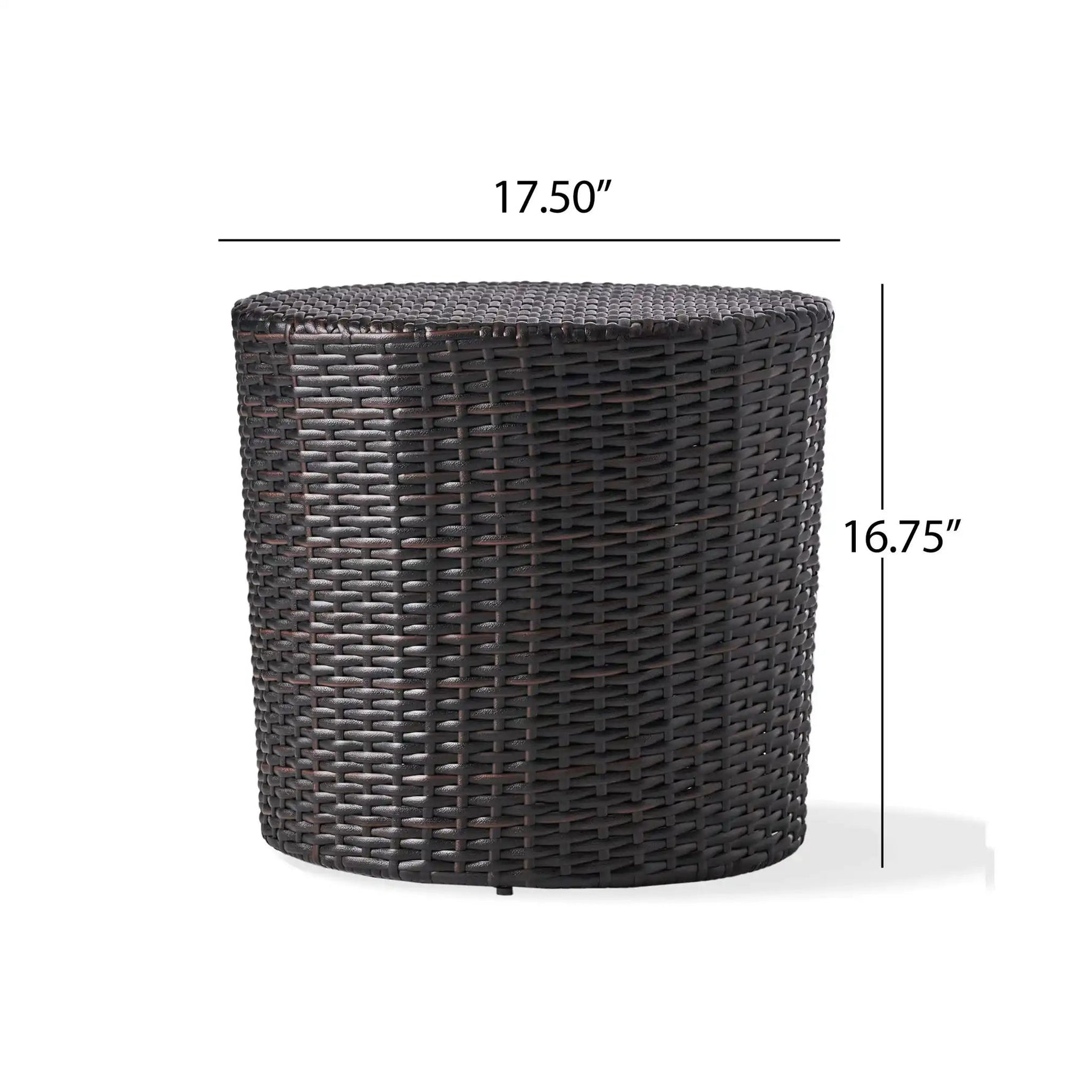 Barrel Side Table With Handcrafted Details
