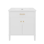 Bathroom Vanity With Sink, Soft Close Doors And Adjustable Shelf