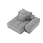 Modern Oversized Modular Sectional Sofa with Sparkling Chenille Fabric