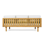 Three-Seater Outdoor Daybed - Acacia Wood Teak Finish Frame