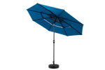 Aluminium 10ft 3 Tier Auto-tilt Outdoor Patio Umbrella - Dark Blue