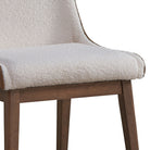 Ginny Boucle Velvet Side Chair (Set of 2) - Walnut